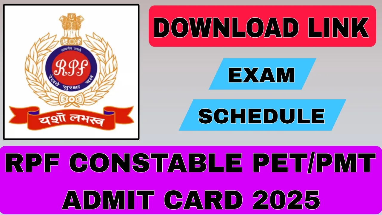 RPF constable admit card 2025