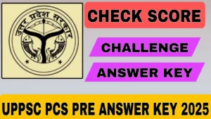 UPPSC PCS Pre Answer Key 2025
