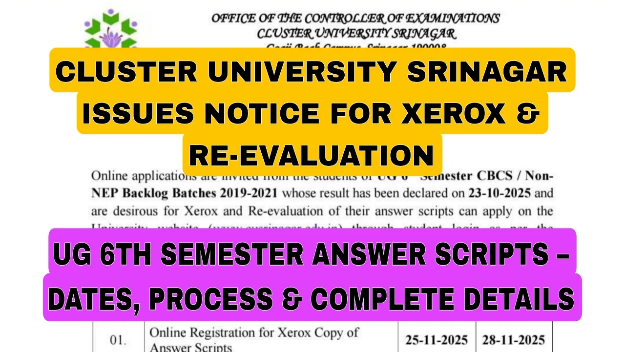 CUS Issues Notice for Xerox & Re-Evaluation