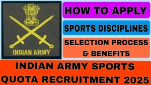 Indian Army Sports Quota Recruitment 2025