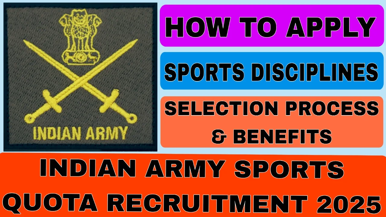 Indian Army Sports Quota Recruitment 2025