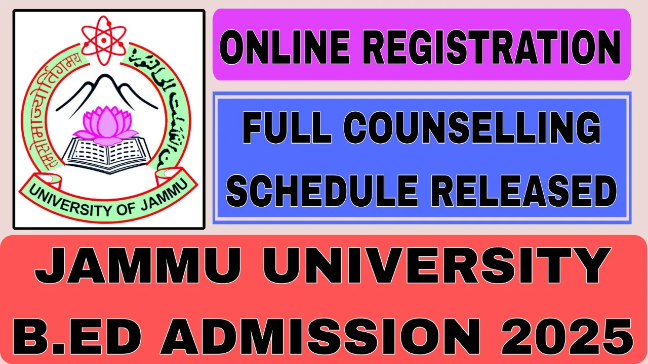 Jammu University B.Ed Admission 2025